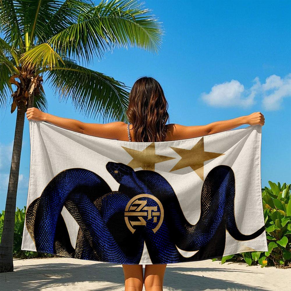 I-Inter M-Milan 117e Sneldrogende Badhanddoek Microvezel strandhanddoek lichtgewicht zwemmen kamperen yoga strand uit