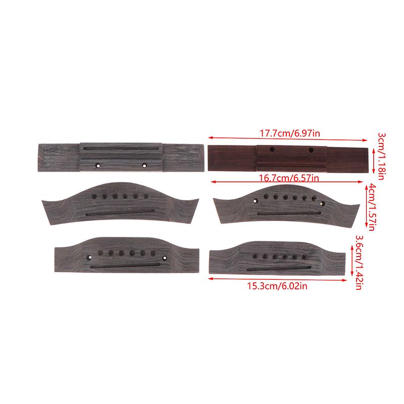 1 stk Folkgitar Sadel Bro Palisander Gitarbro Nedre Strengputer Bro Akustisk Gitar Qin Ma Qin Qiao Folkgitar
