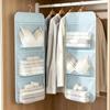 Hanging Closet Organizer Breathable Mesh Pockets Large Capacity Stores Bras Socks Underwear