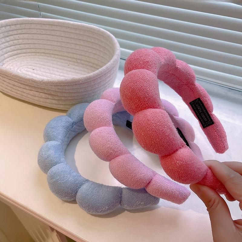 Candy-Colored Cloud Headband: Stylish High-Top Sponge Hairpin for Women