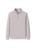2025 Men's Trendy Zipper Stand Collar Sweatshirt - Spring/Autumn Solid Color