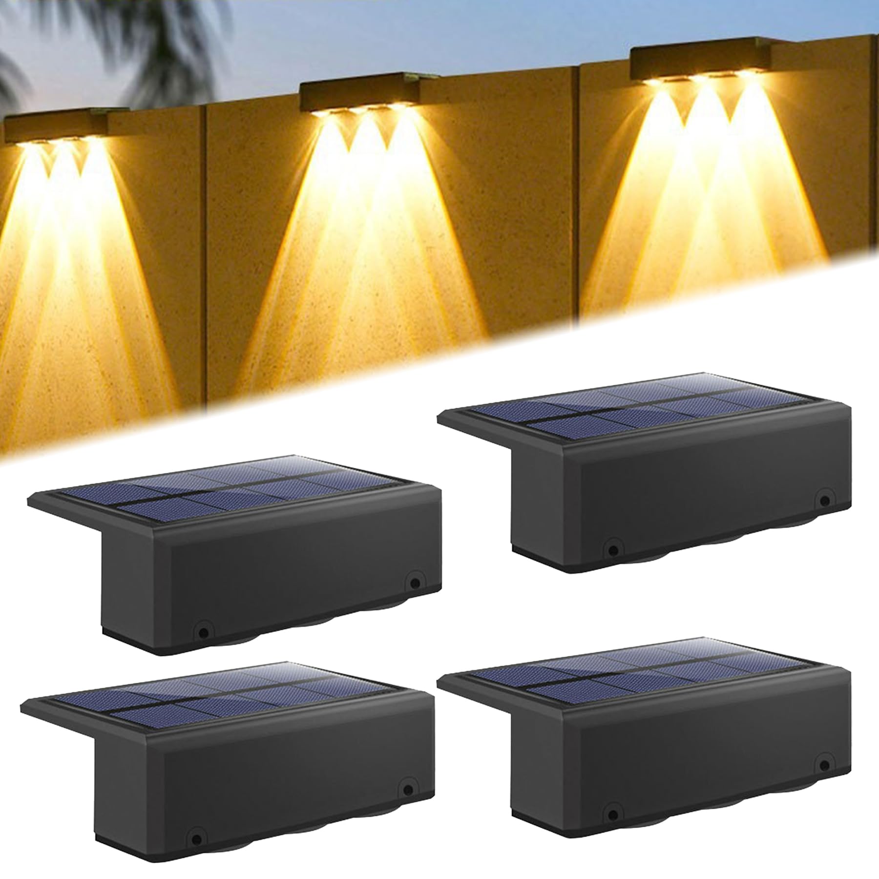 

DODOGOD Solar Outdoor Fence Garden LED Solar Nameplate Indicator Entryway Gatepost Solar Easy Suitable for Set of Light, Light, Light, Light, Light,