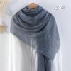 Sciarpa da donna in cotone lino seta - Per tutte le stagioni, colore unito, versatile foulard per testa e parasole