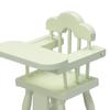 Simulation Stool Convenient to Store Simulated Wood Dollhouse High Chair Model for 1/12 Doll House
