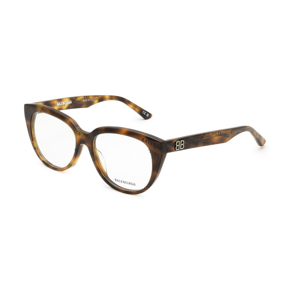 Balenciaga Eyeglasses Frame BB0131O 008 Women's Havana/Logo