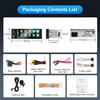 Single Din Car Stereo with Apple CarPlay & Android Auto, 6.36 Inch HD Touch CarPlay Screen, Backup Cam,Bluetooth, USB Type-C, SWC, EQ, FM Radio (with