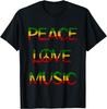 Rastafari Roots Love Peace Music Rasta Reggae Reggae Pride T-Shirt