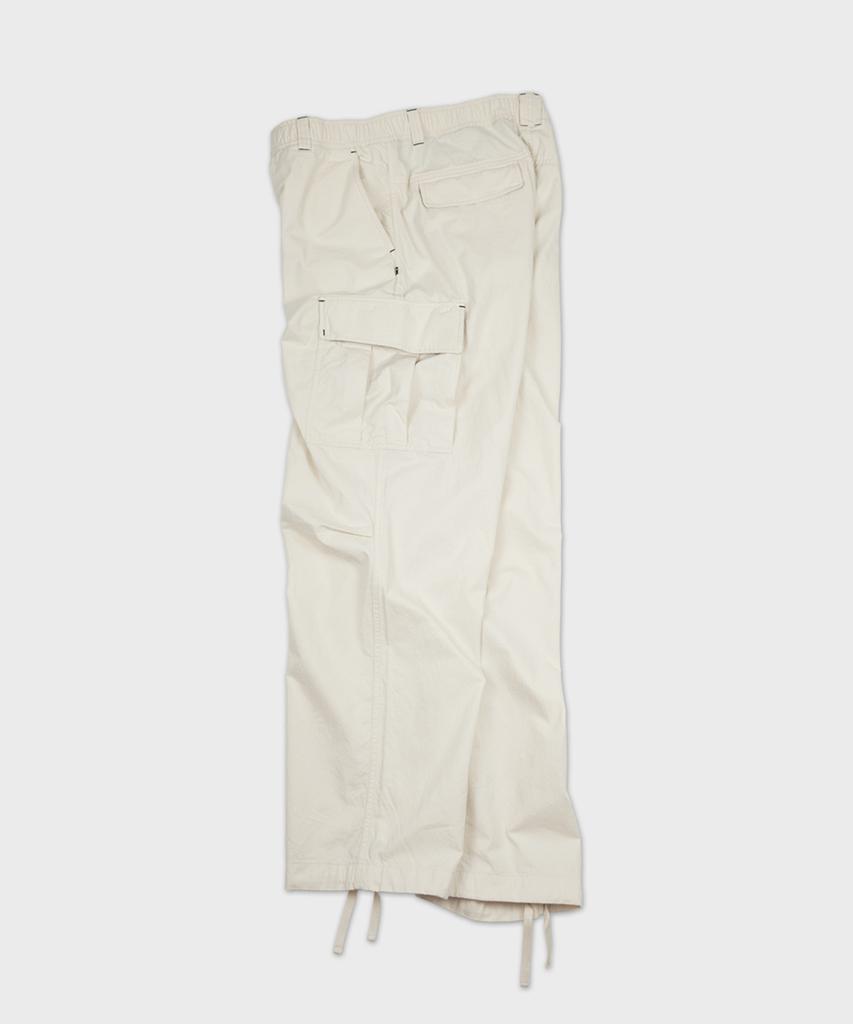 Teuletong Cotton Twill Cargo Pants - Cream