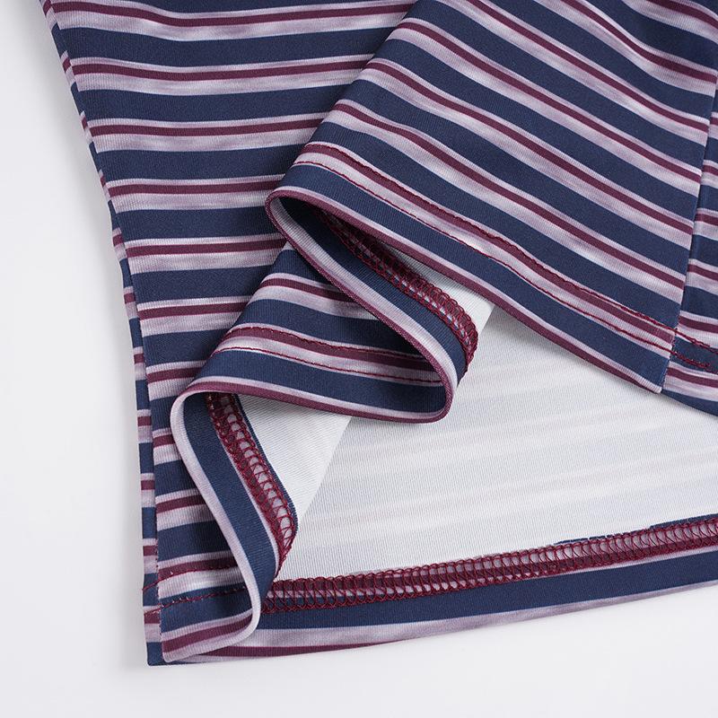 BM Style European & American Slim Crop Top & Shorts Set – Striped Camisole & Shorts for Women