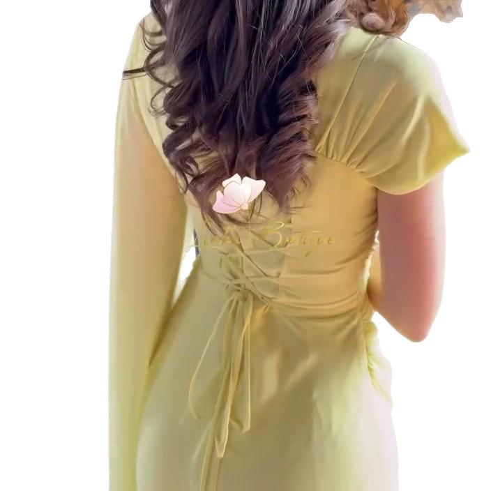 2025 Summer Women's Sheer High-Waist Slimming Dress - European & American Style Fashion