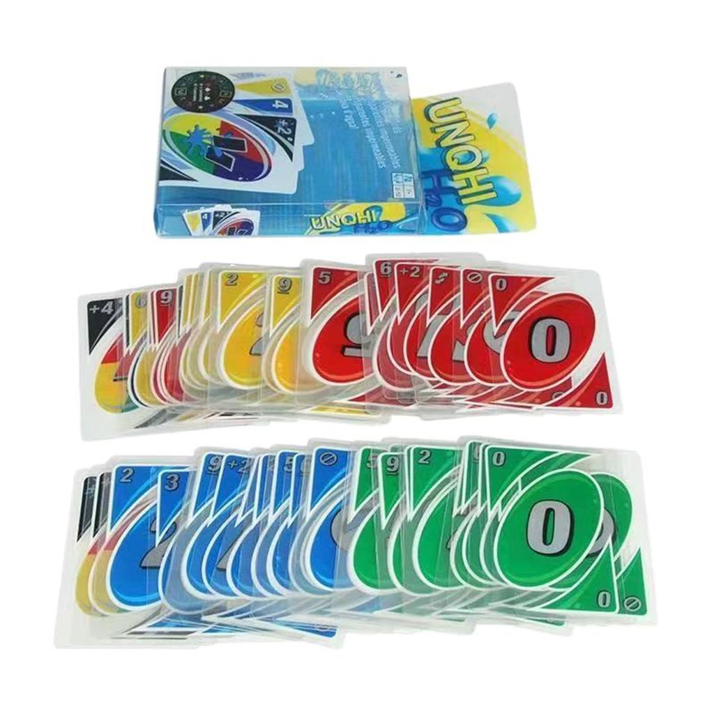 UNQHI Acrylic Waterproof Material Board Game - Suitable For 2 To 10 Players, Ages 7 And Above. A Color And Number Matching Card Game.