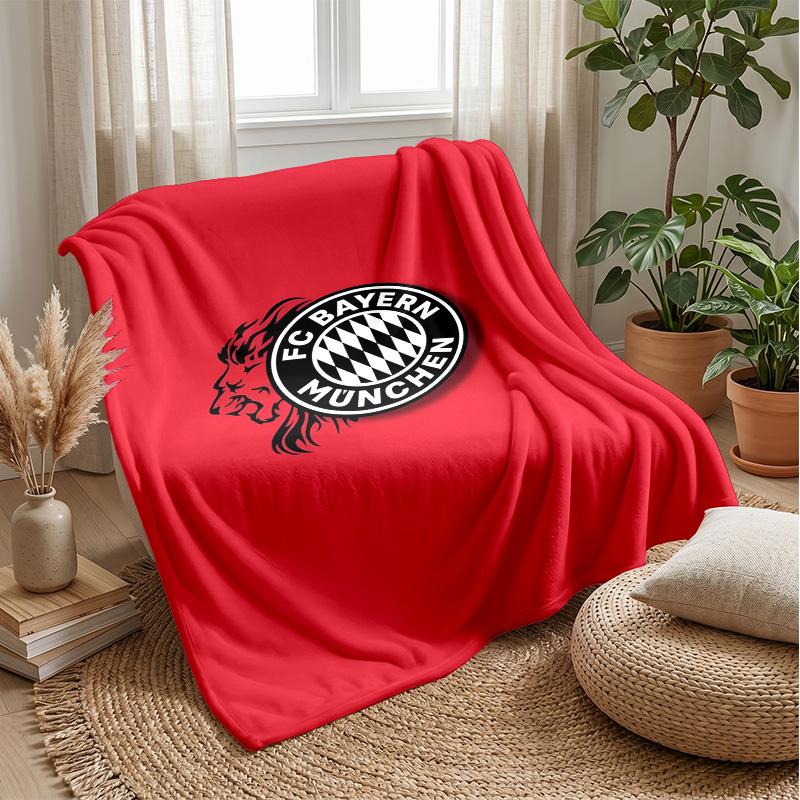 Bayern Munich Theme Blanket Soft Flannel Fleece Blanket Warm Lightweight Throw Blanket for Home Sofa Bed
