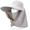 Summer Sun Hat With Removable Neck Flap Uv Protection Wide Brim Outdoor Fishing Casual Women One Size