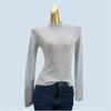 Sweater Spring, Autumn and Winter Half Turtleneck Soft Glutinous Comfortable High Elastic Easiest for Match Slim Fit Slimming Long Sleeves Base Blouse