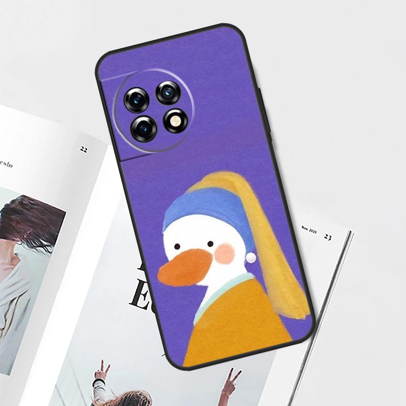 

Cartoon Cute Animal Duck Case For OnePlus Nord CE 5 3 4 Lite N20 N30 OnePlus 15 13 12 11 9 10 Pro 13T 13R 10T Cover OnePlus Nord 2