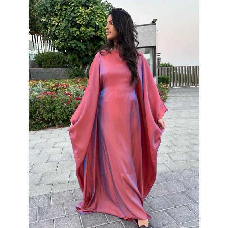 Spring and Summer Party Flash Cloth Dress Elegant Loose Robe Elegant Loose Robe Dress