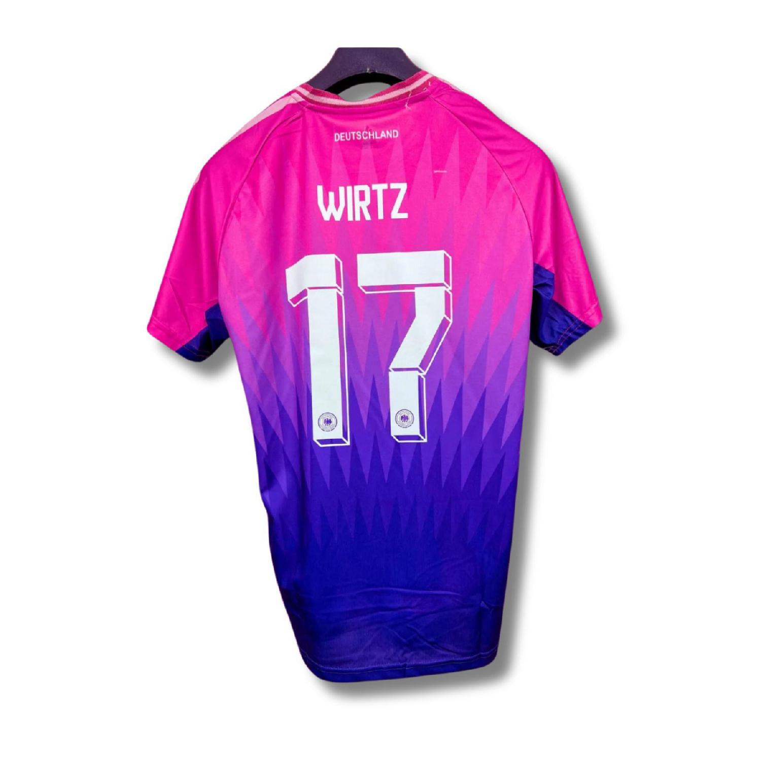 

Germany Euro 2024 Florian Wirtz Adult Pink Jersey L чистый