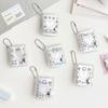 Bolsos Porta Fotos Transparentes DIY Mini Álbum de Fotos Chaveiro Portátil Armazenamento de Fotos de Certificado Chaveiros Portáteis
