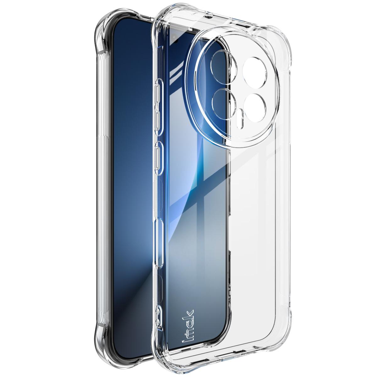 Для телефона Honor Magic 8 Pro 5G Чехол IMAK Ударопрочный Мягкий чехол Honor Magic 8 5G белый