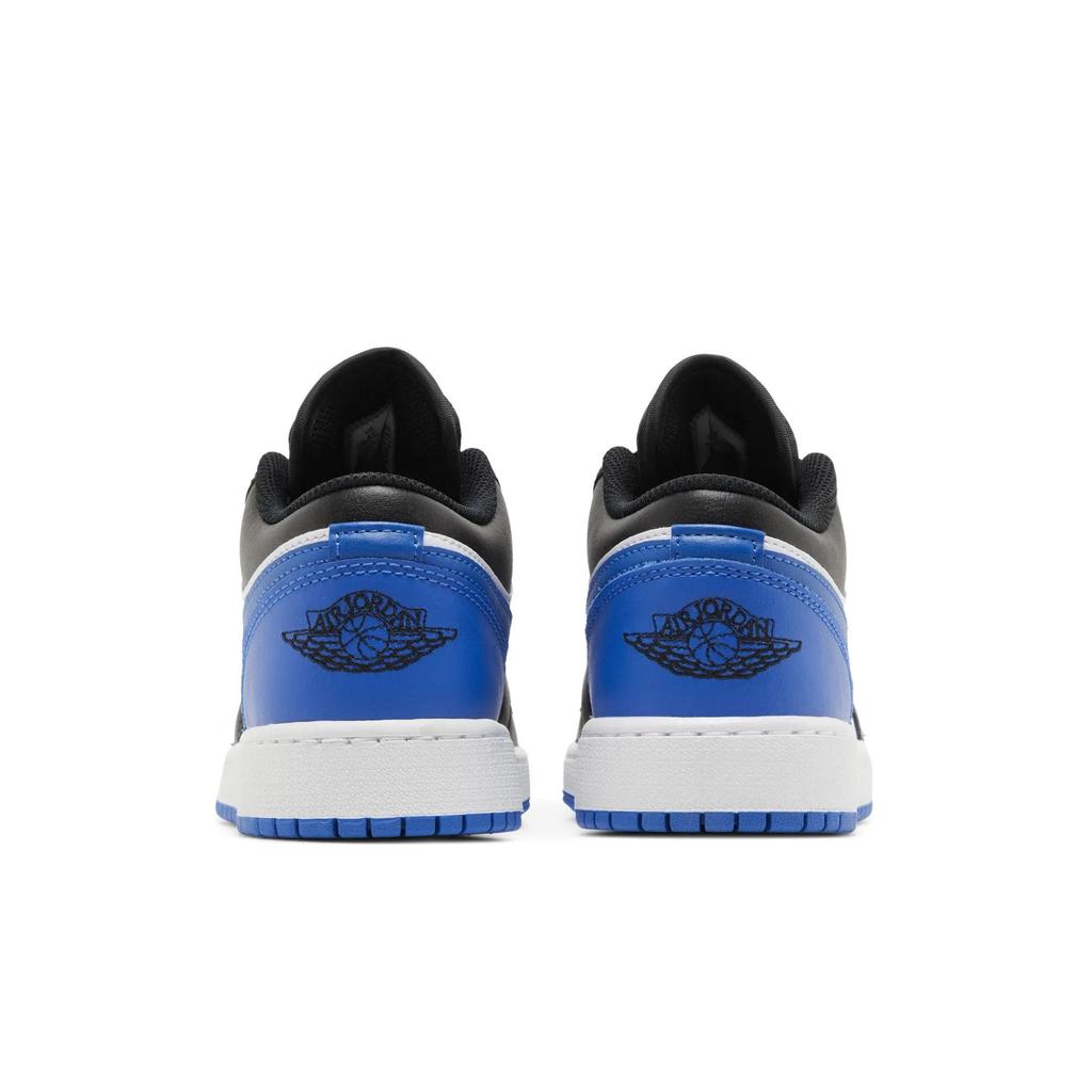 Air Jordan 1 Low Grade School 'Alternate Royal Toe' (Unisex) White / Royal Blue / Black Kids' Basketball Shoes 553560 140