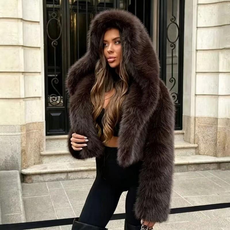 Womens Faux Fur Coat 2026 Winter