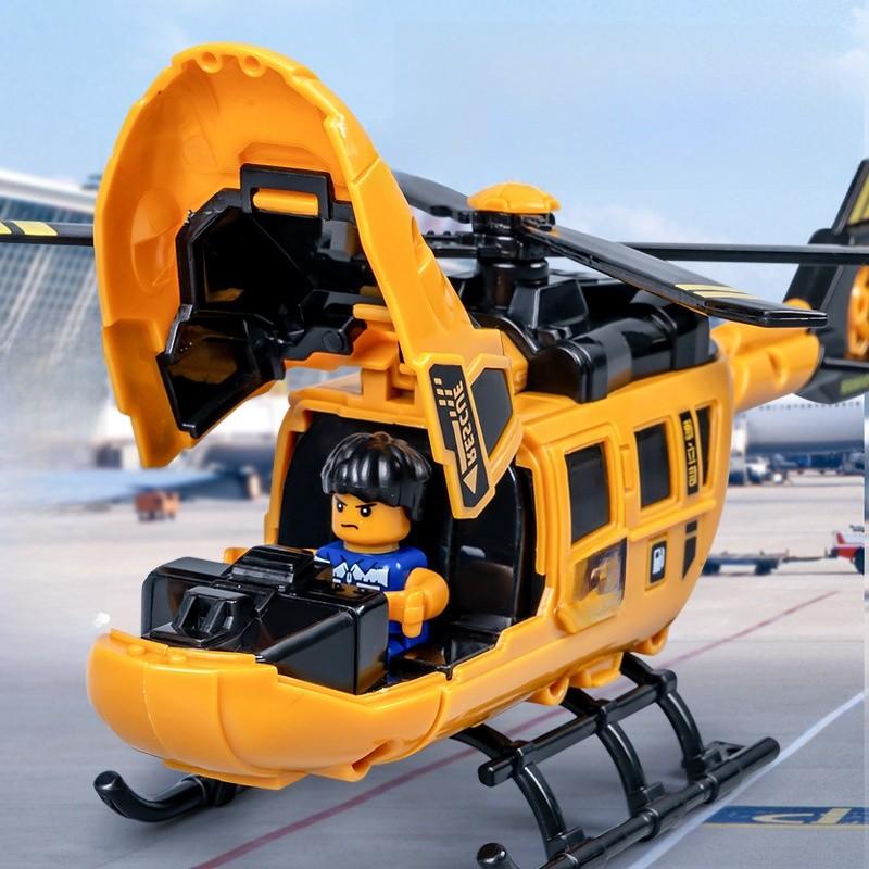 Rescue Helicopter Toy With Inertial Blades For Kids Pretend Play And Gift Use