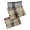 Atmospheric Scarf Female Maillard Color Plaid Autumn and Winter Imitation Cashmere Thickened Warm Shawl Double-sided Couple Scarf