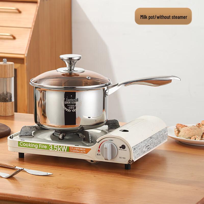 ZISIZ Stainless Steel Double-Layer Steamer Pot