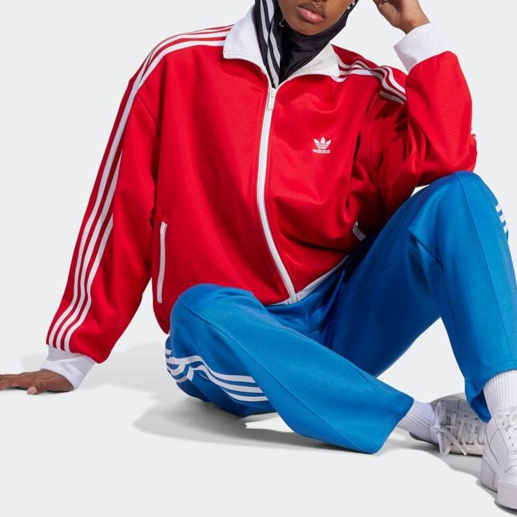 Adidas Originals Adicolor Classics Oversized Track Jacket Women Better Scarlet IK0431