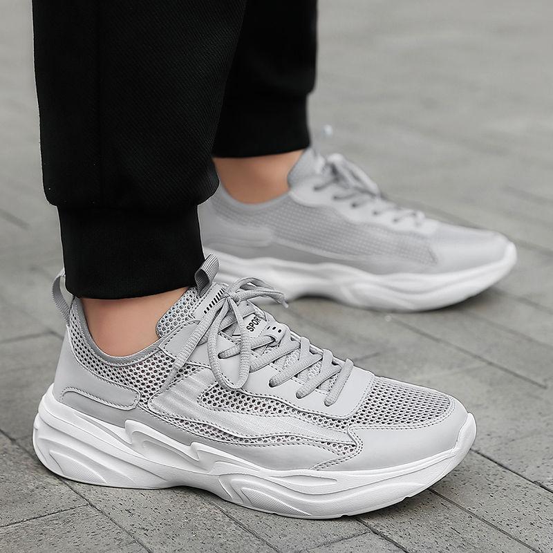 Fashion Running Men's Casual Sneakers Gray Tennis Deals Shoe in Promotion Unisex Walking Spring and Autumn Outdoor Gym Male Sports Shoes