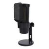 Gaming Microphone USB PC Mic Condenser Mic with Quick Mute Function Shock Mount Rotate Gain Key for