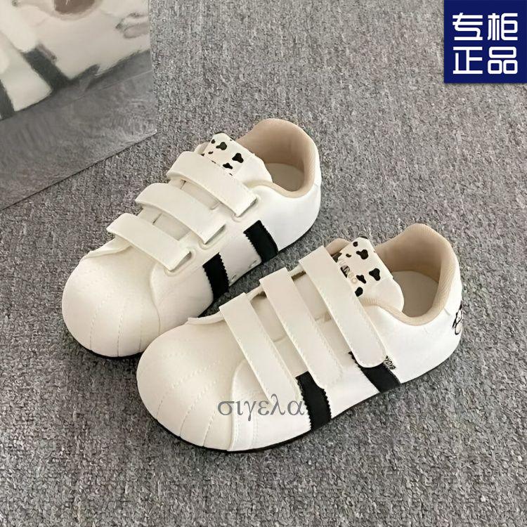 

Британский стиль вышивка универсальные маленькие белые туфли женские 2025 новая летняя тонкая подошва спортивная обувь липучка обувь Dexun 40 белый