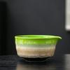 2Pcs Pouring Spout Matcha Bowl Set Reusable Handcrafted Ceramic Matcha Tool Smooth Surface Multipurpose Matcha Tea Set