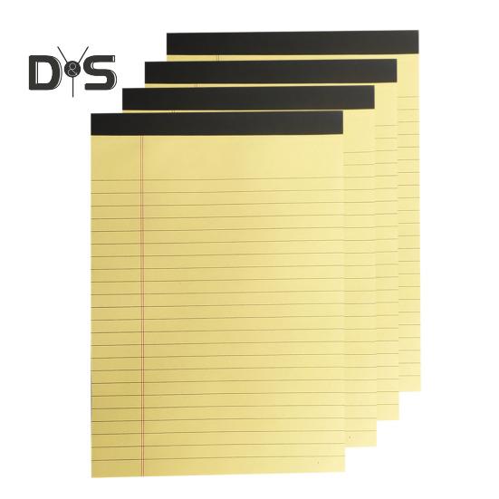 4Pcs Color Notepad 50 Sheets Printing Lined Paper Pads Duplex Printing Notebook Note-taking Paper Set Office Stationery Supplies