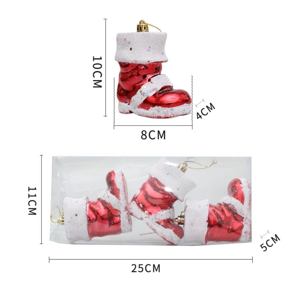

Plastic Christmas Tree Ornament Santa Claus Christmas Decorations Christmas Gifts Boxes Pendant D