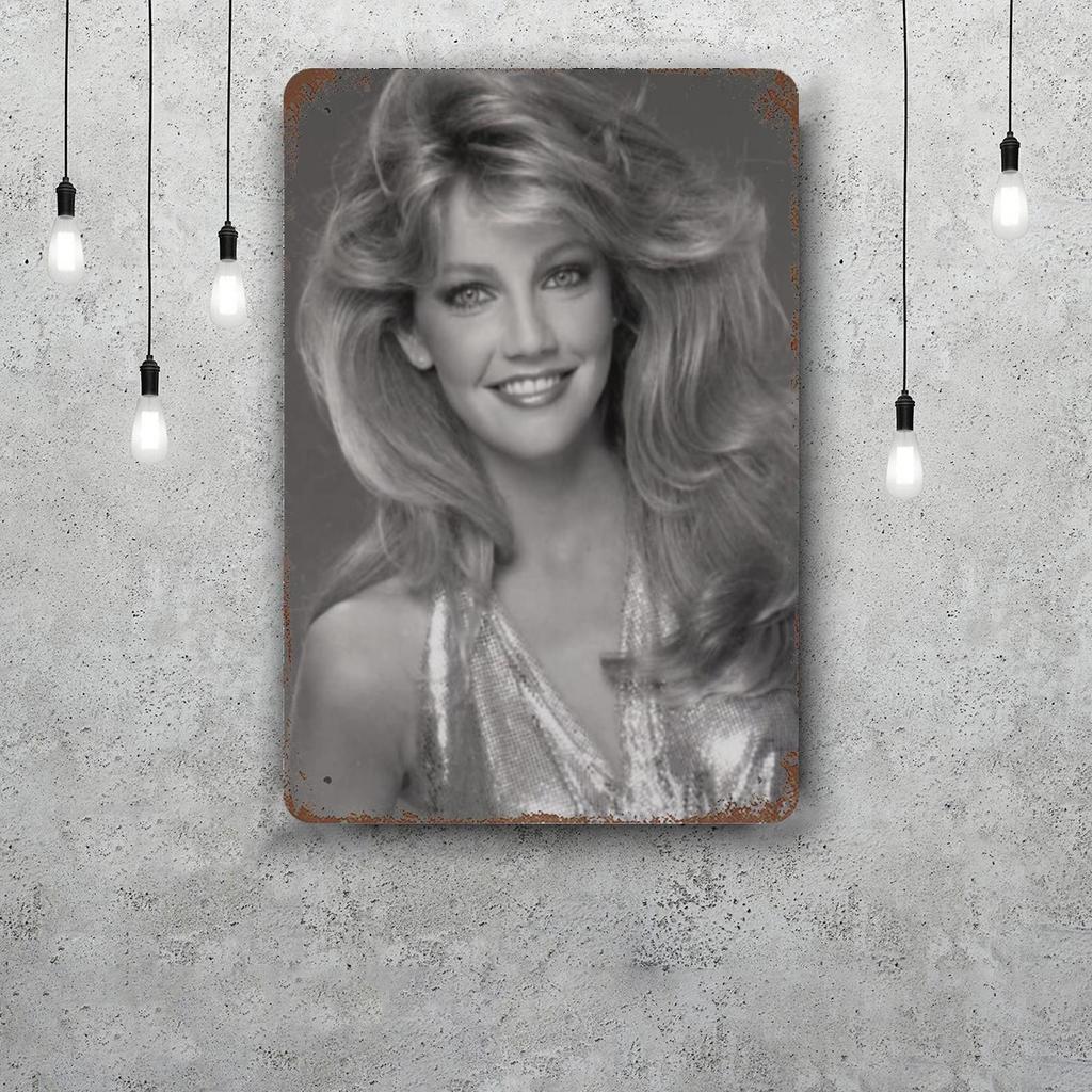 Heather Locklear Vintage Tin Sign Home Decor Wall Decor Art Wall Mural Room Decoration Decor Retro Metal Sign Plate Bar Posters