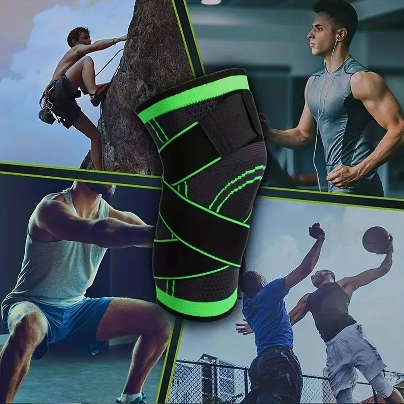 1 pièce Genouillère de Compression Respirante Pour le Sport, Et Soutien Articulaire - Genouillère Protectrice Haute Élastique Pour la Musculation, le Fitness