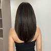 HAIRCUBE Černohnědá Smíšená blondýnka Syntetické paruky pro ženy Dlouhé rovné hnědé paruky s ofinou Párty Denně Umělé vlasy