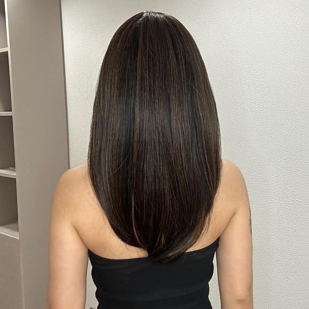 HAIRCUBE Černohnědá Smíšená blondýnka Syntetické paruky pro ženy Dlouhé rovné hnědé paruky s ofinou Párty Denně Umělé vlasy