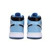 Jordan Air Jordan 1 University Blue Leather Abrasion Resistant Mid top Vintage Basketball Shoes Unisex Blue Black FZ2142-114(Team1291-)