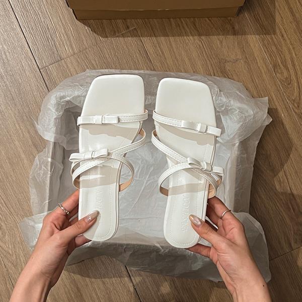 

Fashion Shoes Ladies Slippers Butterfly-Knot Rubber Flip Flops Hawaiian Scandals Butterfly-knot Slides Butterfly-Knot Shoes Woman 2025 35