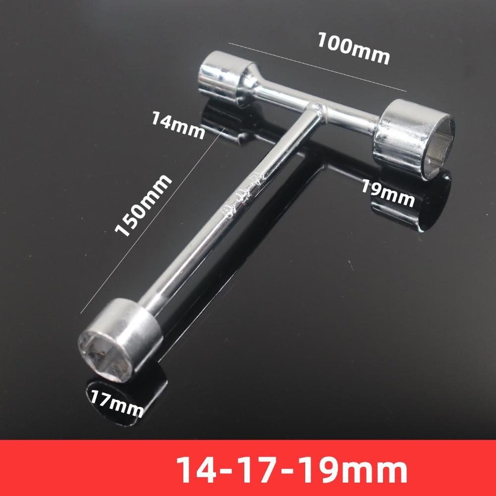 Chrome Vanadium Steel 3 Way Socket T Handle Wrench Tri-fork Tool