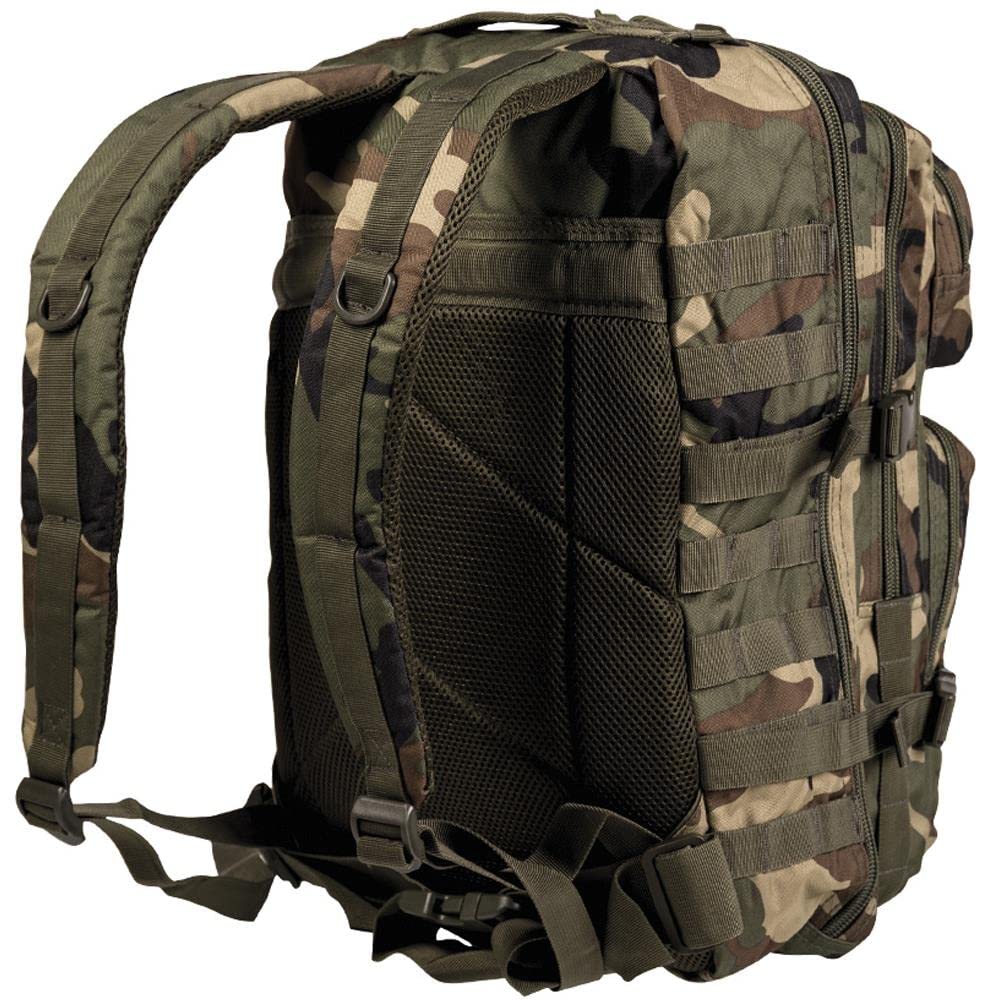MIL-TEC Backpack US Assault Pack MOLLE System Large 36L - WOODLAND Camo