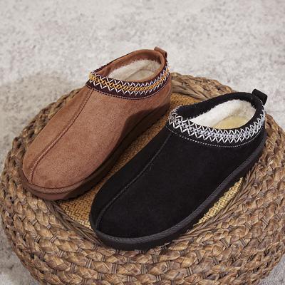 Papuci din bumbac stil etnic din dantelă Cizme de zăpadă la modă Pantofi de damă Talpă cu tendon de vacă Toamnă și iarnă Papuci de interior și exterior