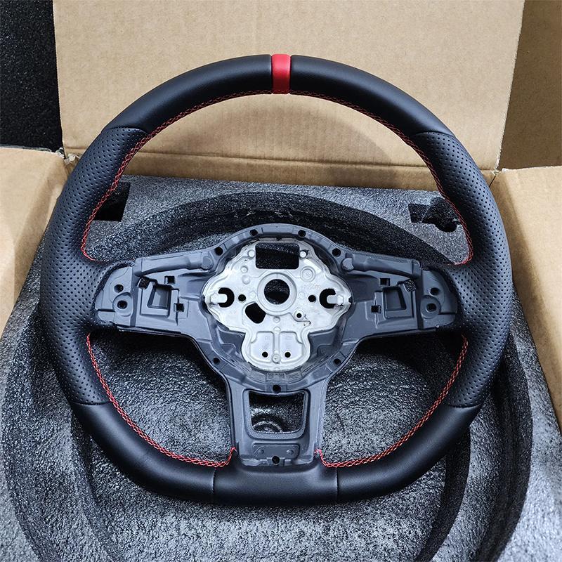 Kohlefaser Lenkrad Leder Sport Für Volkswagen Tiguan Golf 7 7.5 GTI GTE 2013-2019 Persönlich Angepasstes Autozubehör