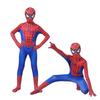 Children Full Body Jumpsuit Costume for Halloween Party Performance Stretchable Fabric Kids Superhero Outfit with Mask and Gloves