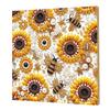 Pearl Gem Diamond Art Painting Kit with Frame 25x25cm Diamond Dots Pearl Gem Painting for Adults & Beginners Home Wall Decor