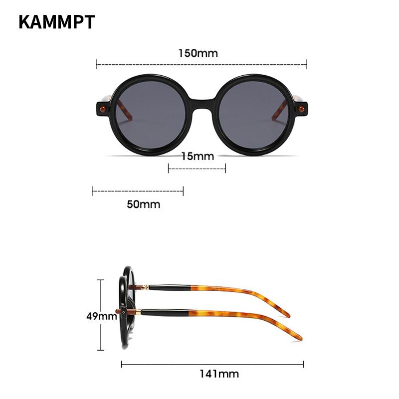 Vintage Round Sunglasses Fashion Retro Candy Color Blue Light Blocking Shades Eyewear Trendy Brand Designer Sun Glasses