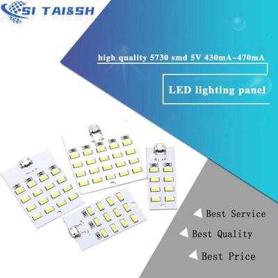 High Quality 5730 Smd 5V 430mA~470mA White  Mirco Usb 5730 LED Lighting Panel USB Mobile Light Emergency Light  Night Light