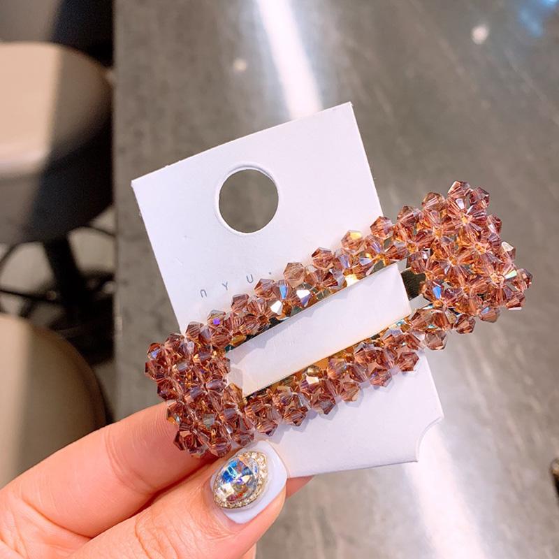 Fashion Girls Crystal Hair Clip Snap Barrette Hairpin Bobby Hair Accessories Fashion Girls Crystal Hair Clip Snap Barrette Hairpin Bobby Hair Accessories
